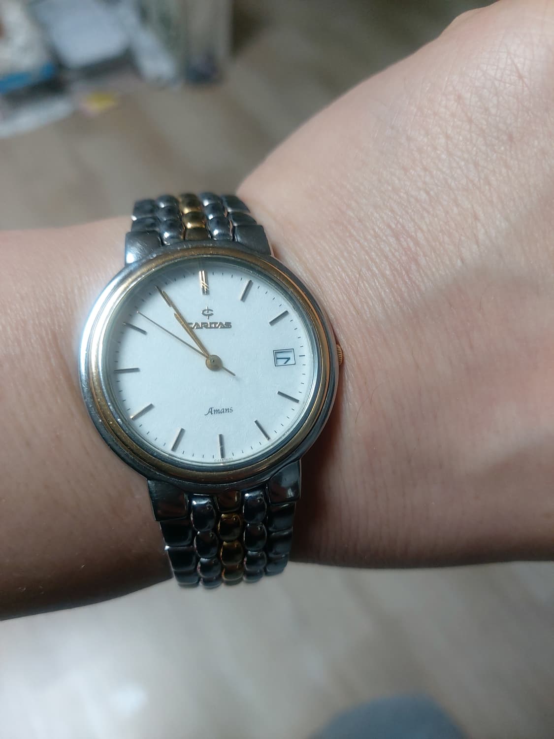 카리타스 Amans 콤비 시계  베젤18k 상품이미지4
