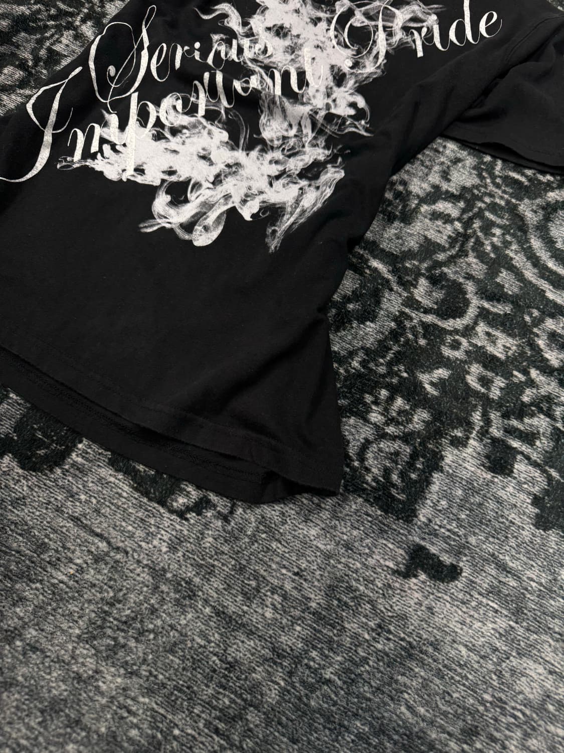 Spinash smoking lettering t shirts 상품이미지5