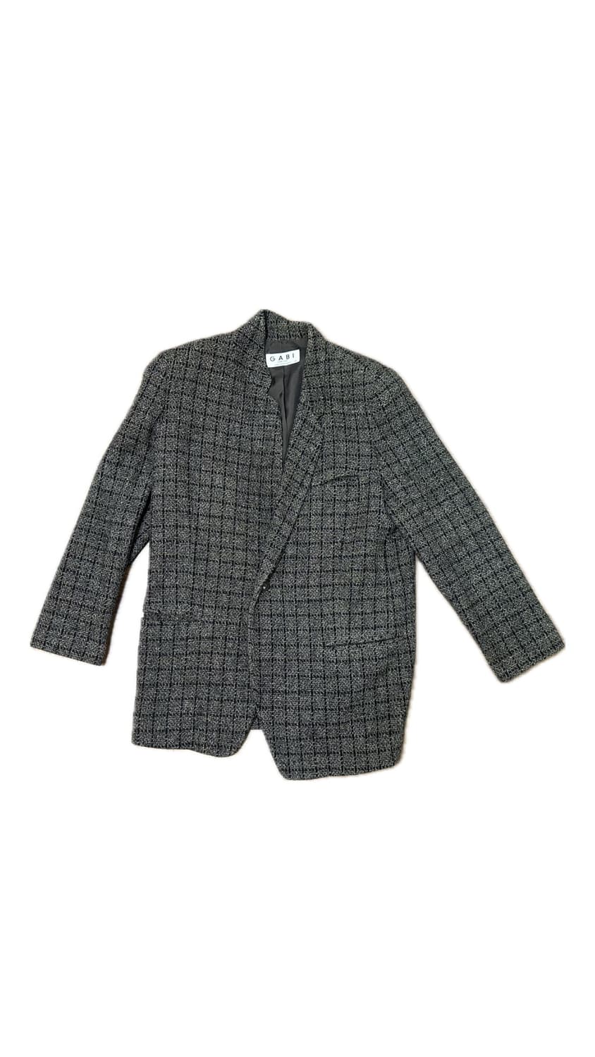 빈티지 체크 자켓 상품이미지1