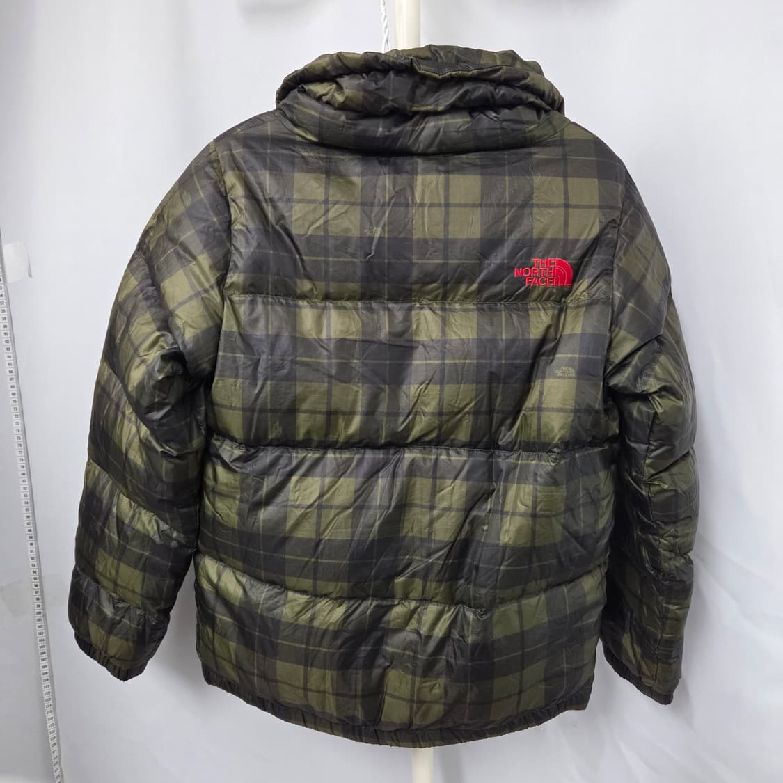44 노스페이스 체크 패턴 오리털 숏패딩 700필 상품이미지8