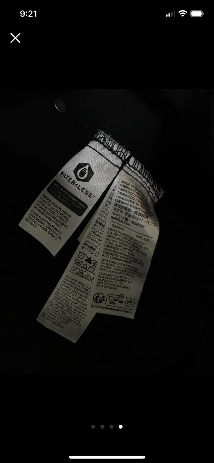 리바이스 블랙 데님 조끼 M 상품이미지4