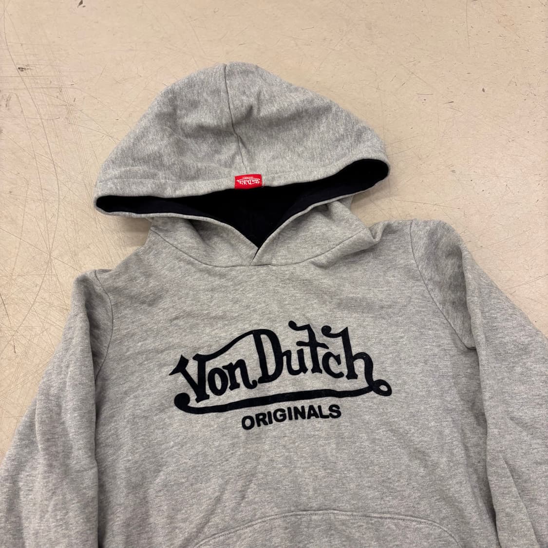 본더치 빅로고 그레이 후드티 상품이미지2