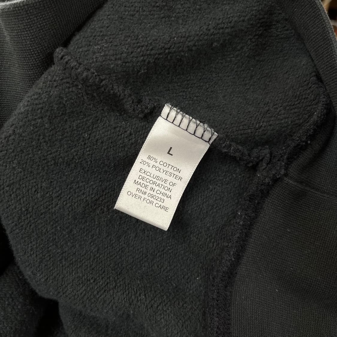 [L] 에센셜 피어오브갓 플로럴 백로고 후드 블랙 상품이미지7