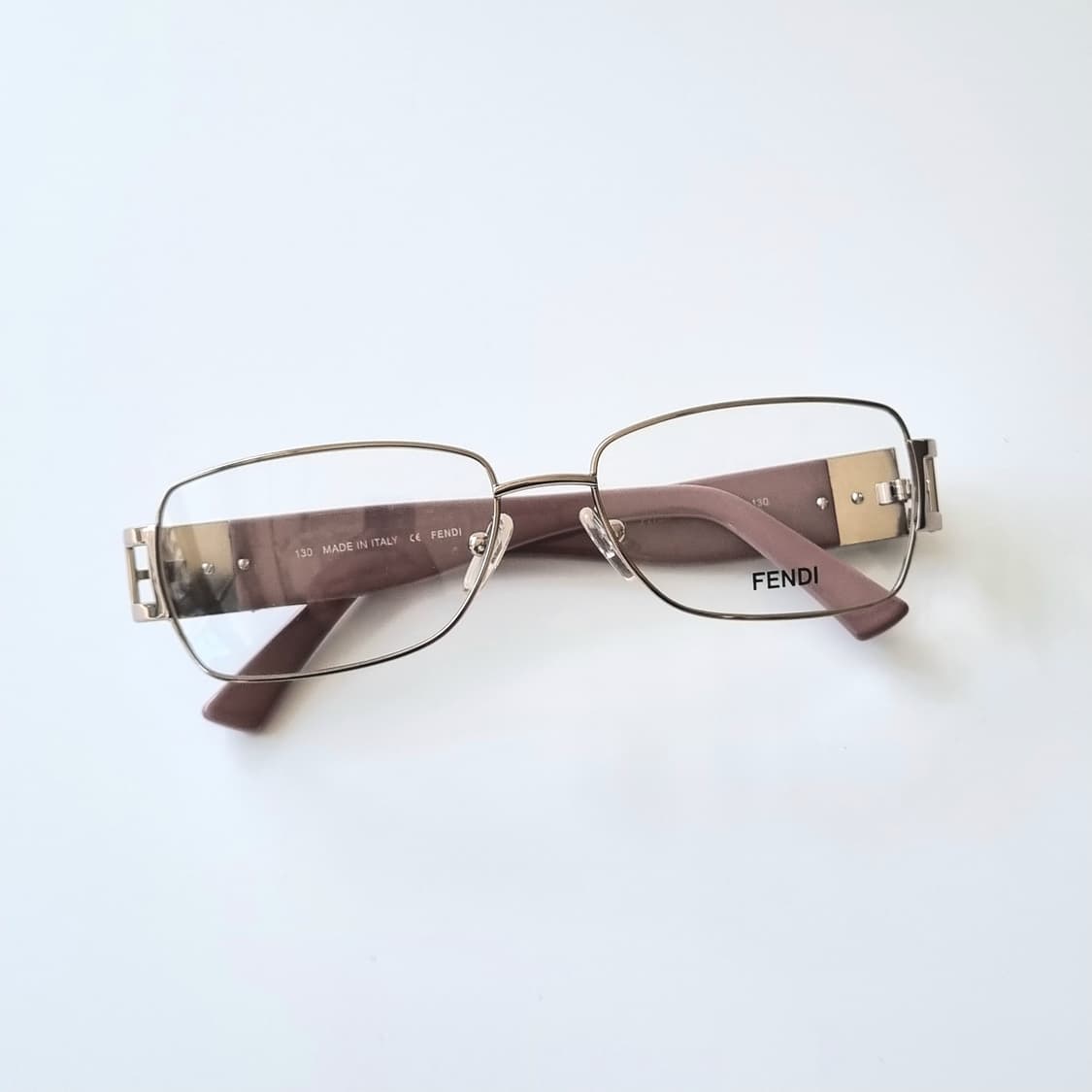 데드스탁 [정품] 펜디(FENDI) 메탈릭 골드 & 브라운 콤비 안경테 상품이미지1
