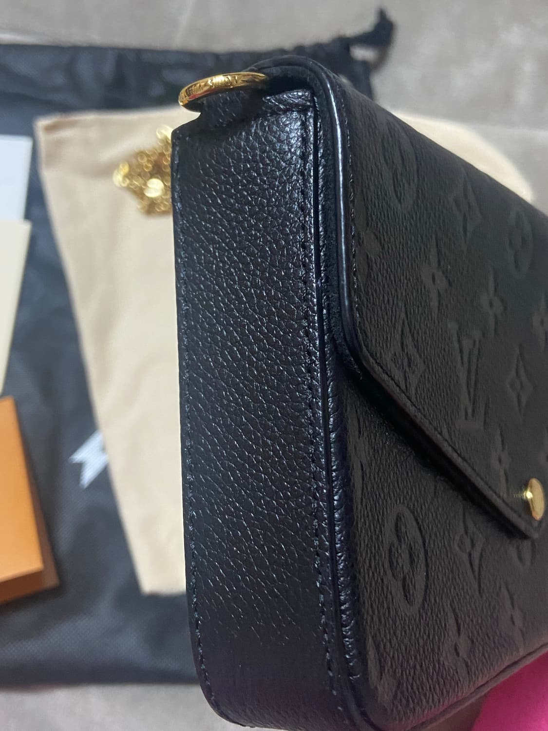 [상태s]루이비통 포쉐트 펠리시 앙프렝뜨 블랙 상품이미지6