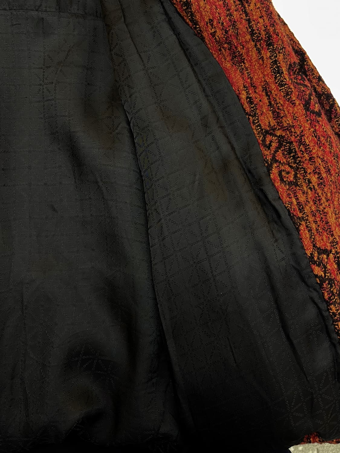 쿠지 90s 에스닉 아즈텍 울 후드 자켓 상품이미지7