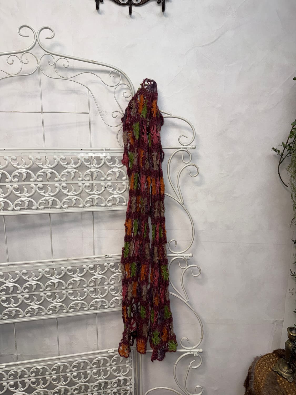 Metro City violet bohemian crochet scarf 상품이미지3