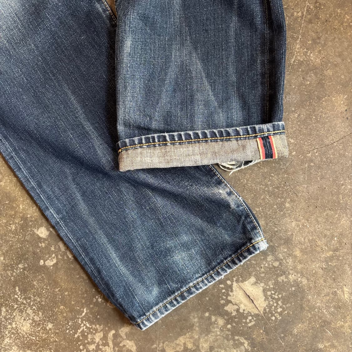 일본 에드윈 505z 신치백 셀비지 데님 팬츠 상품이미지8
