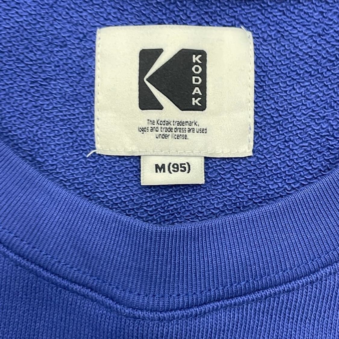 KODAK 로고 맨투맨 블루 M 상품이미지4