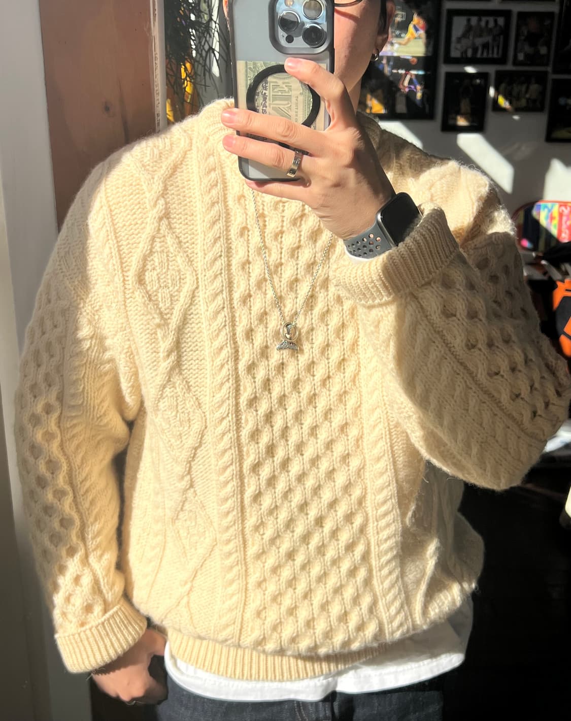 아란 크래프트 니트  상품이미지4