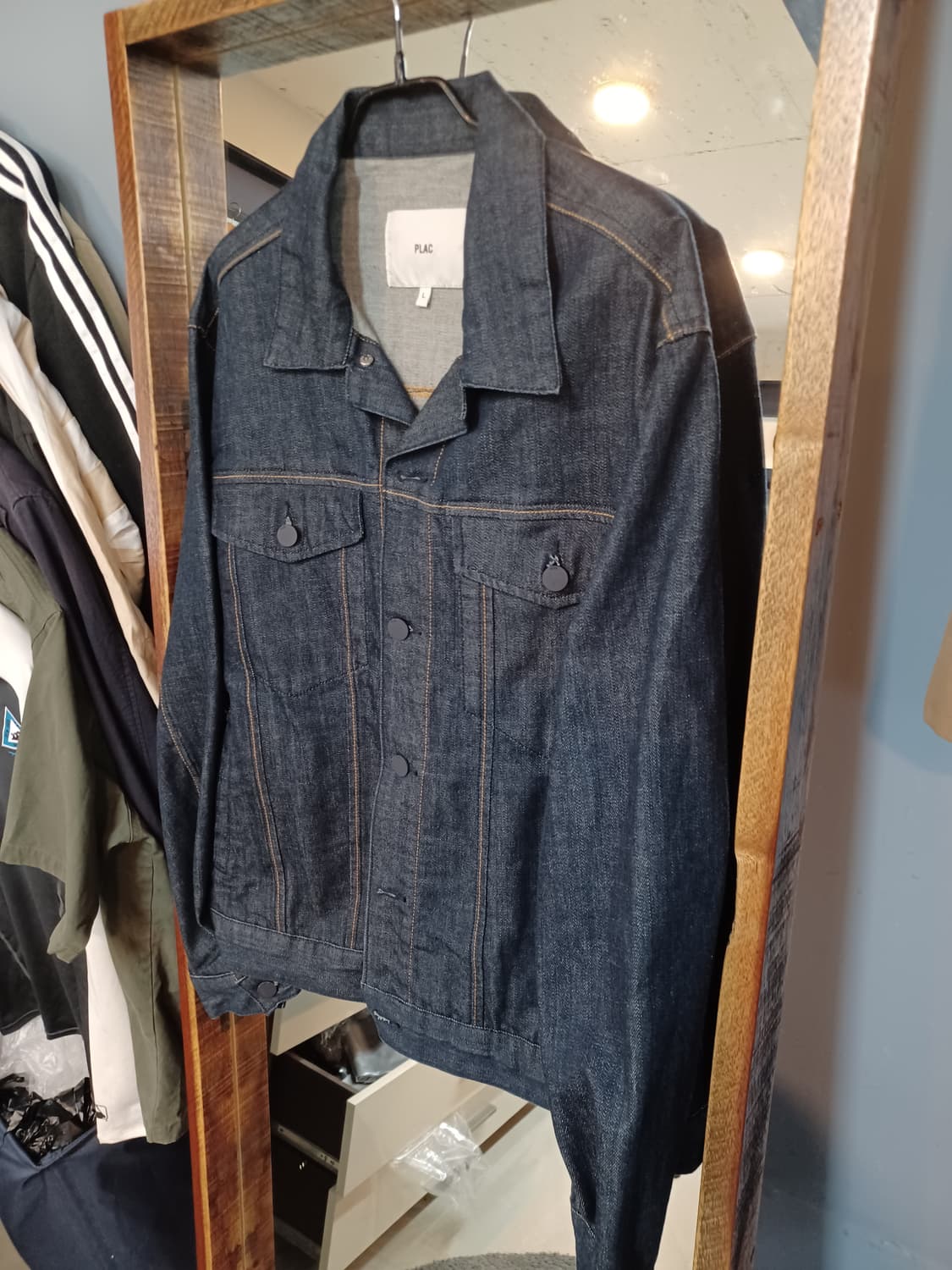 플랙 데님 자켓 L 상품이미지5