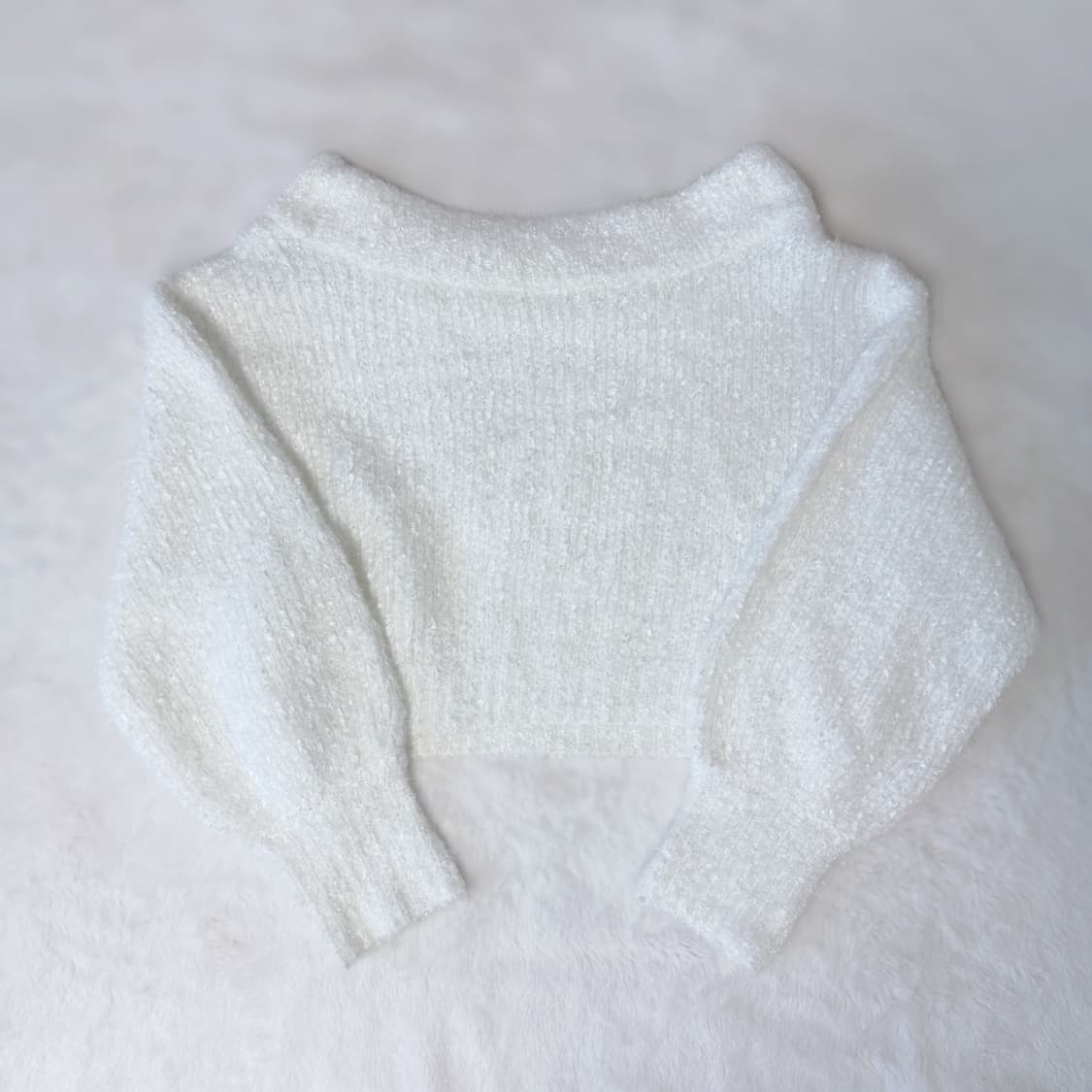 RIENDA 히메갸루 오네갸루 달천깔 바닐라 크롭 니트 ≽^•⩊•^≼ 상품이미지3