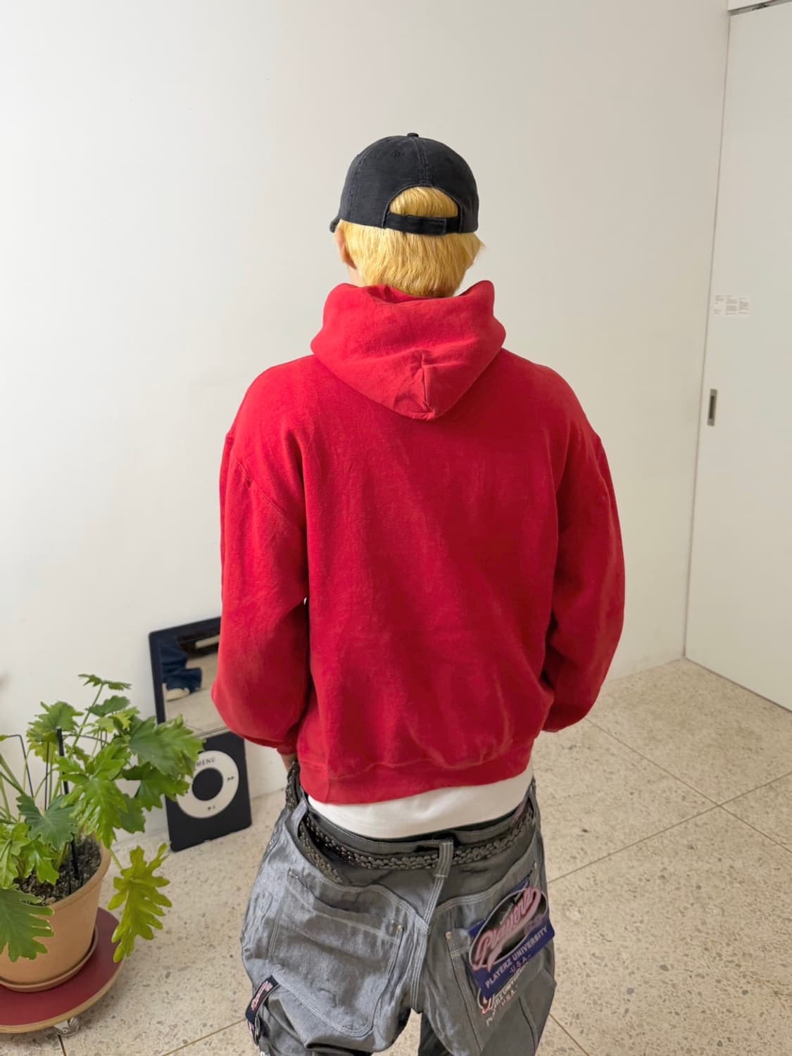 러셀 후드티 레드 상품이미지2