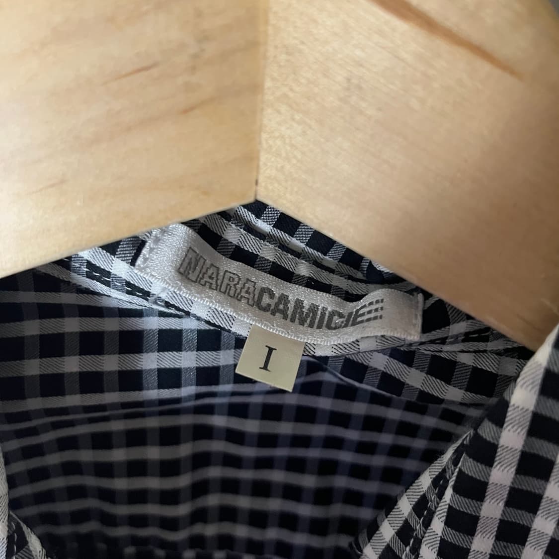 [Naracamic] 나라카미체 드레이프 체크 블라우스 상품이미지4