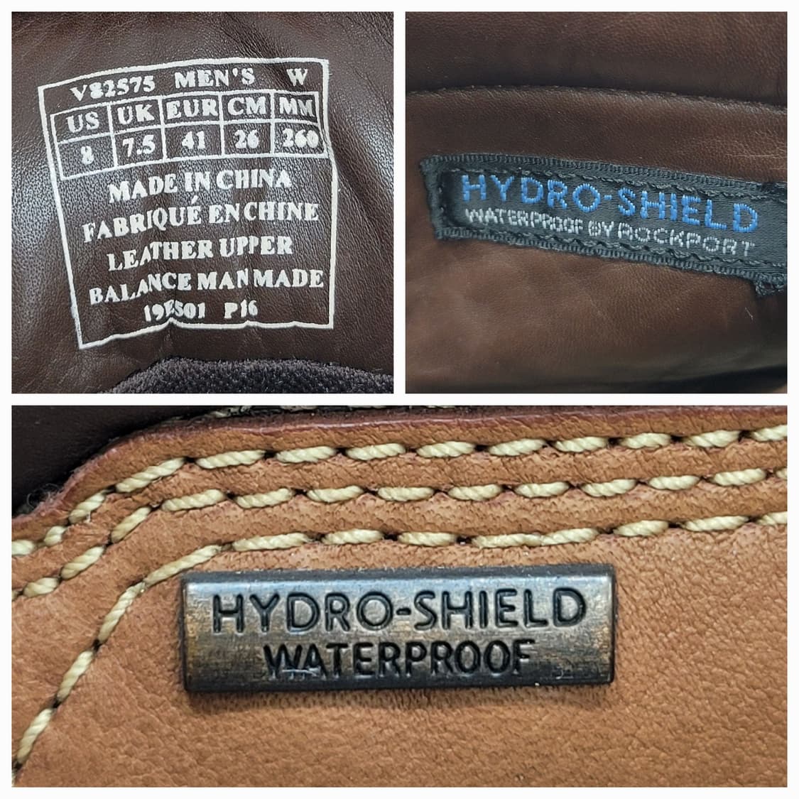 락포트 빌더스 워터프루프 목토 부츠 V82575 / 남 260 브라운
 상품이미지10