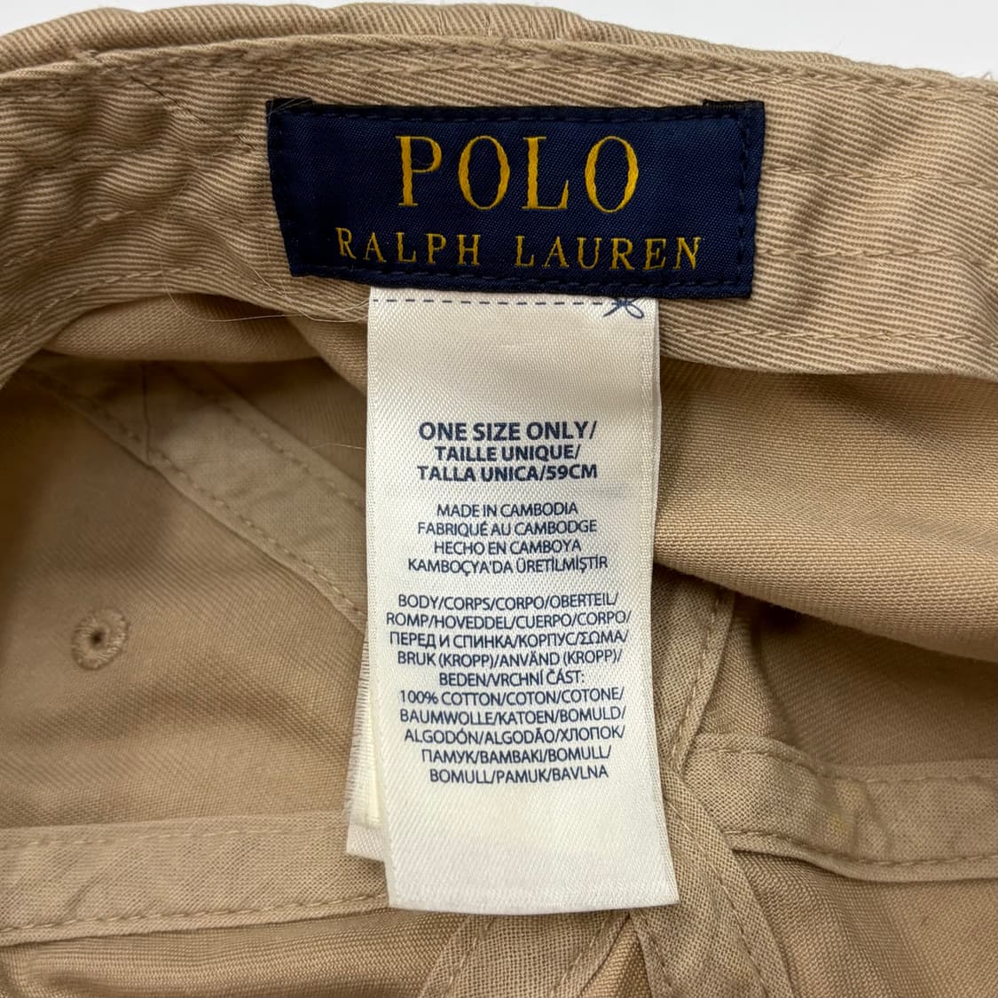 Polo Ralph Lauren 폴로 랄프로렌 베이지 볼캡  상품이미지5