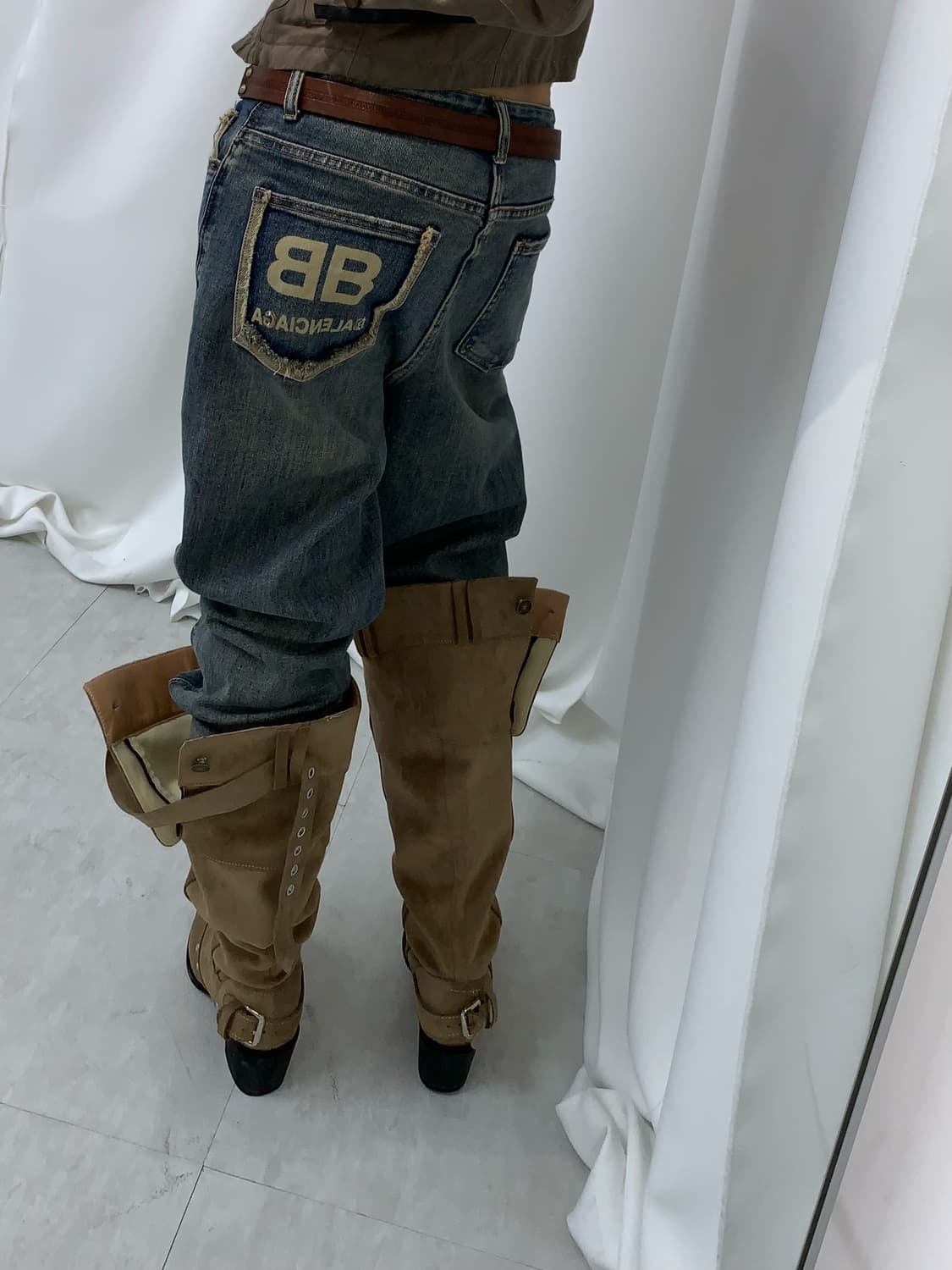 발렌시아가 연청 데님진 상품이미지1