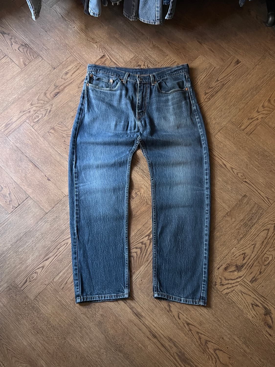 [34]리바이스 505 빈티지 워싱 스트레치 데님 팬츠 상품이미지2