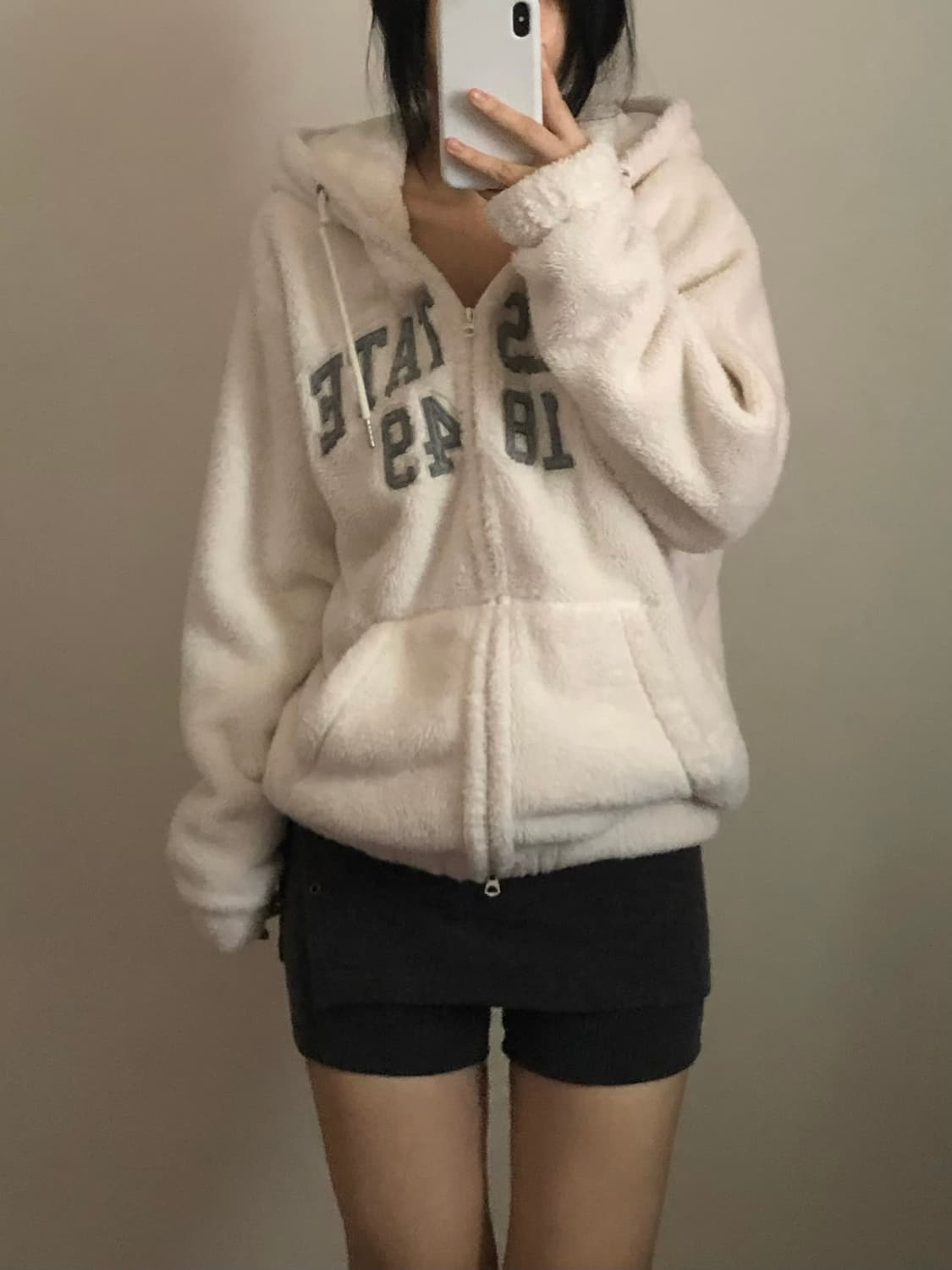 후아유 쉐르파 후드집업 상품이미지1