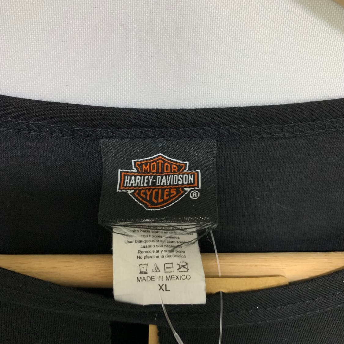할리데이비슨 빈티지 글리터 프린팅 컷팅 반팔 티셔츠 XL 상품이미지8