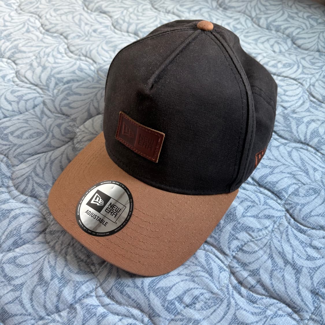 뉴에라 캔버스 가죽패치 캡 상품이미지3