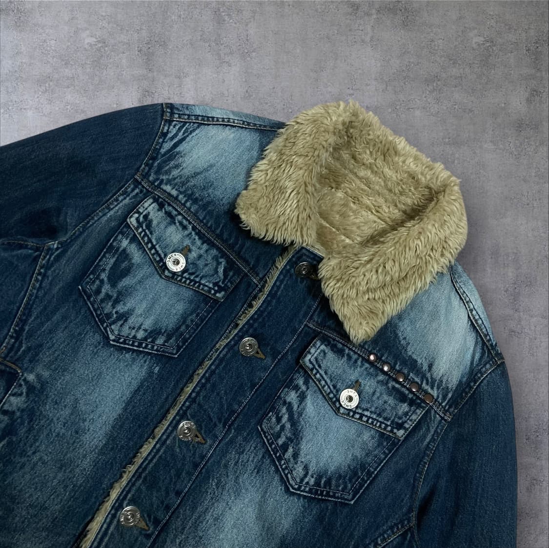 스멕스 진 쉐르파 데님 자켓 상품이미지2