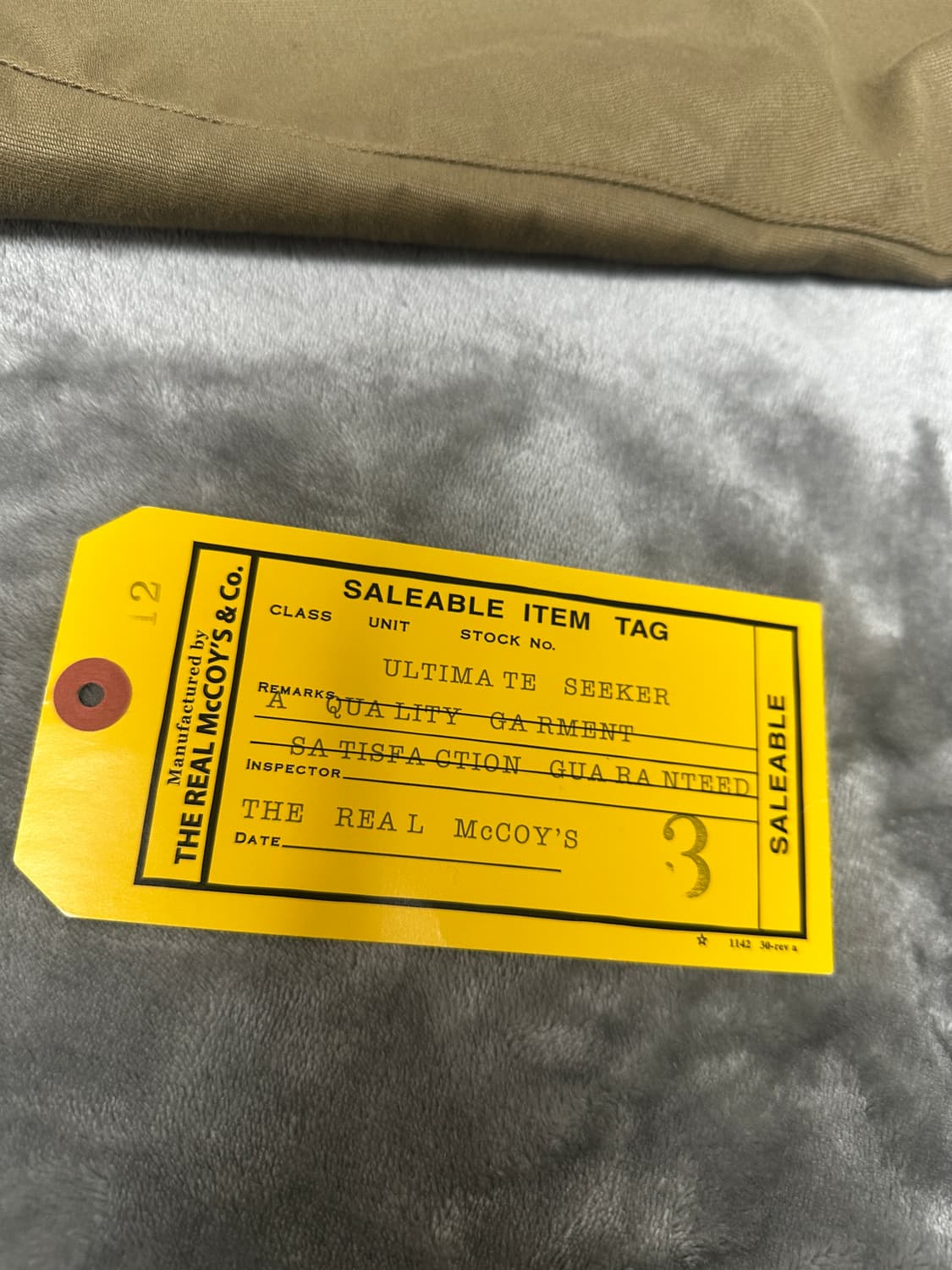 리얼맥코이 37J1B 플라잉자켓 42사이즈, 데빌독 상품이미지6