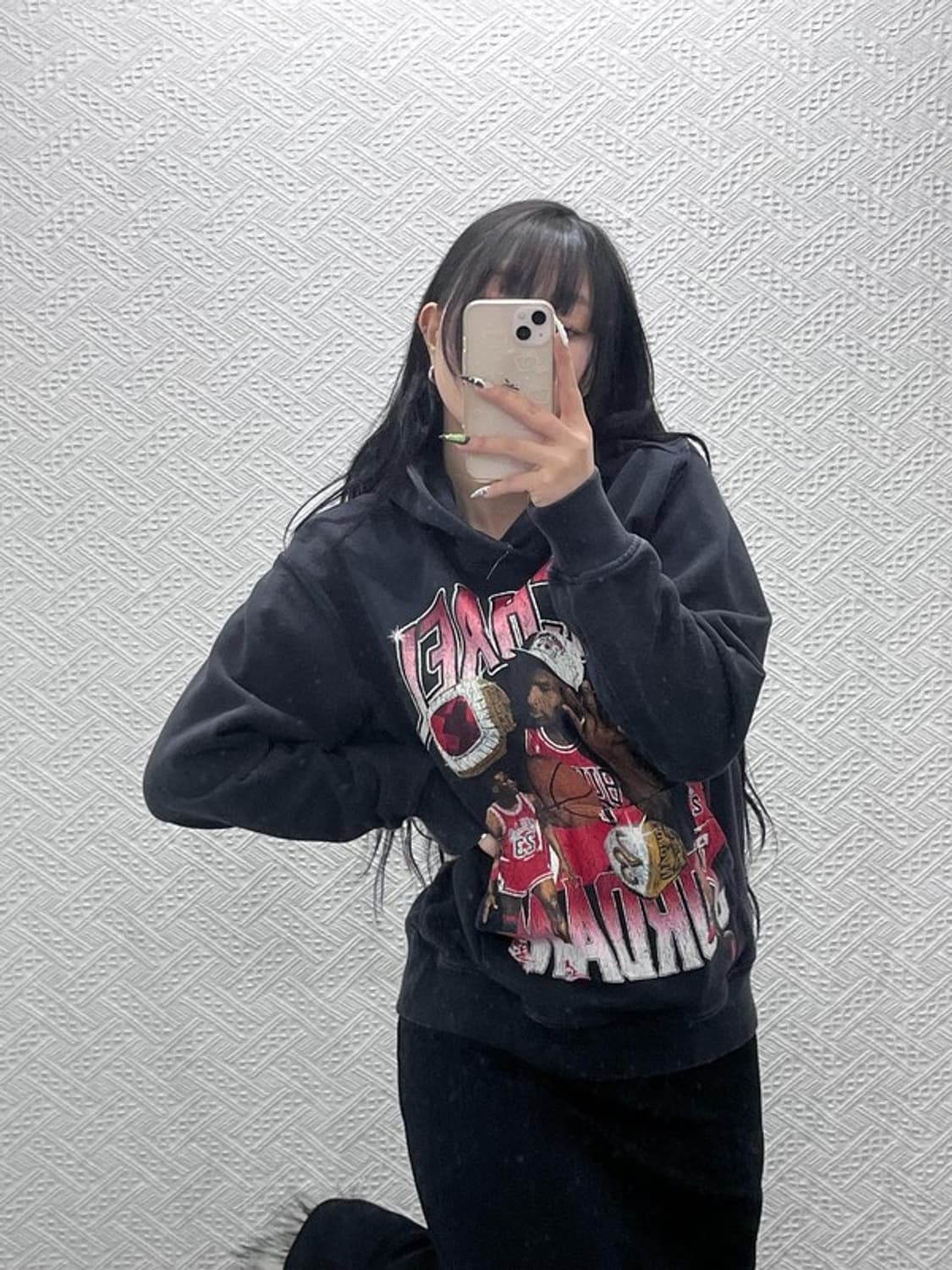 나이키 마이클 조던 올드스쿨 스트릿힙합 프린팅 후드티 S C08780 상품이미지1