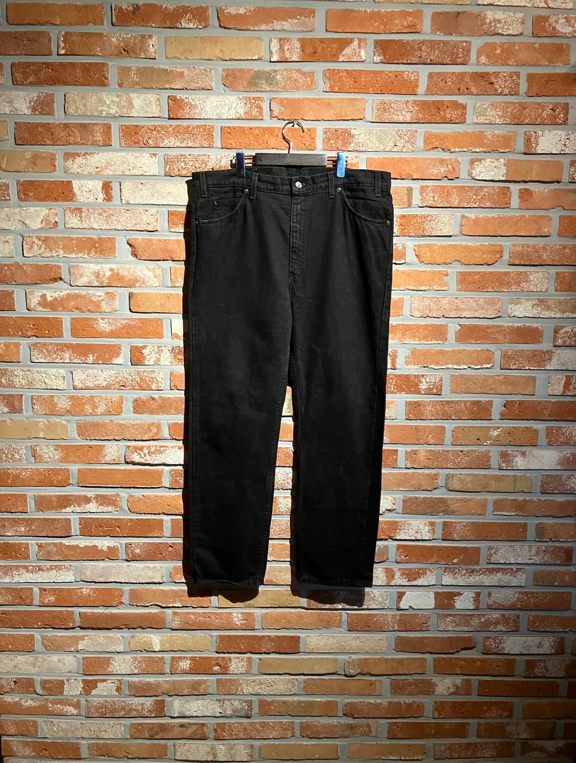 90s USA 빈티지 리바이스 505 블랙 데님 팬츠 상품이미지1