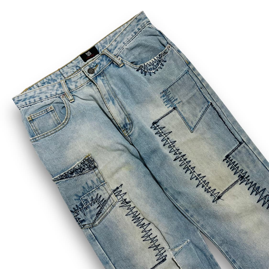 HWLLWAY scratch punching denim pants 상품이미지2