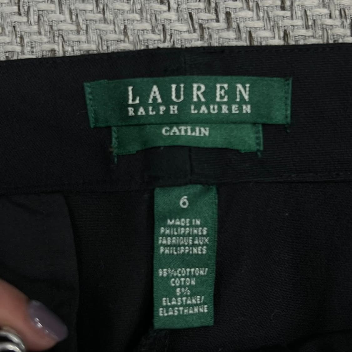 로렌 랄프로렌 블랙 슬랙스 v0872 상품이미지5