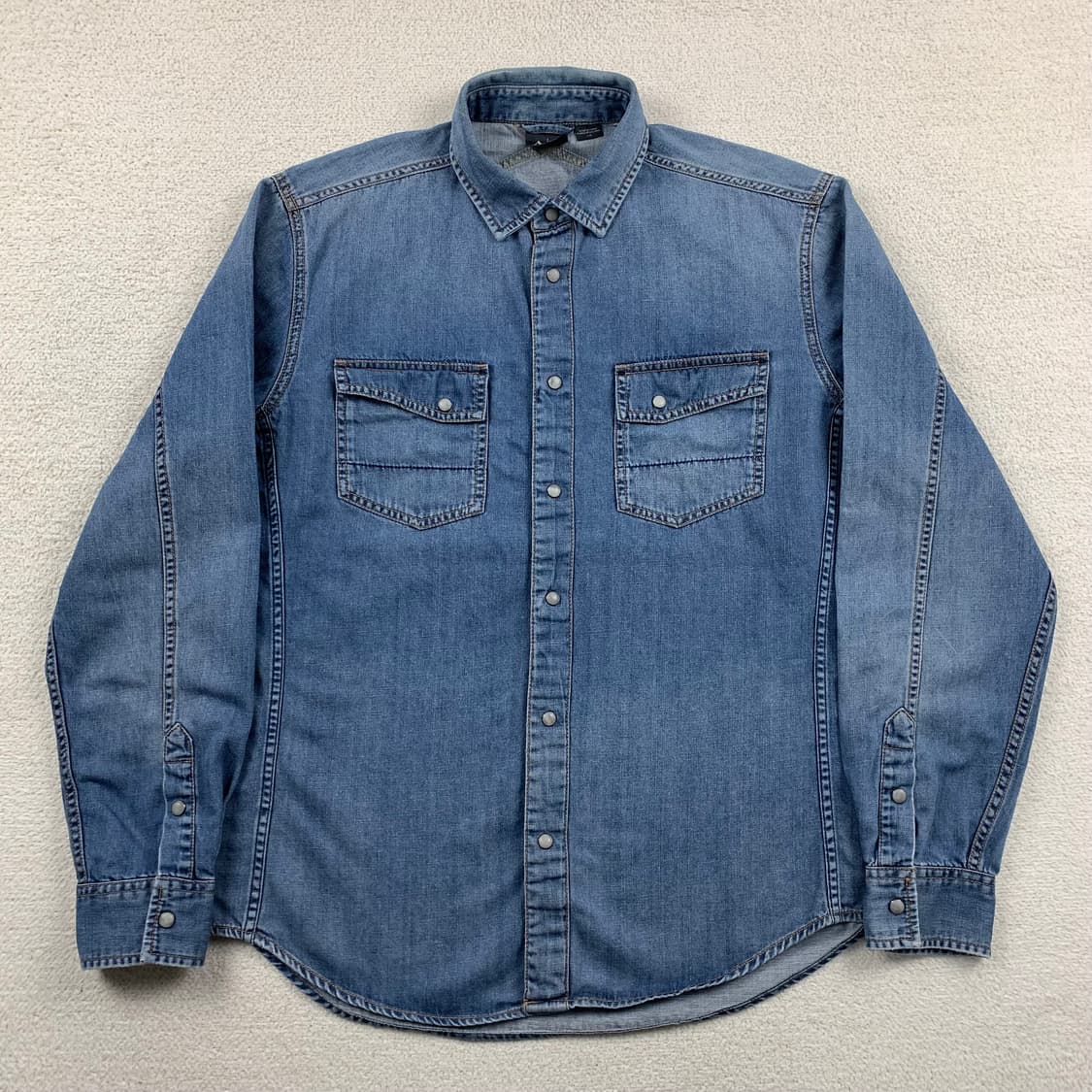 아르마니 익스체인지 투포켓 웨스턴 데님셔츠 상품이미지1