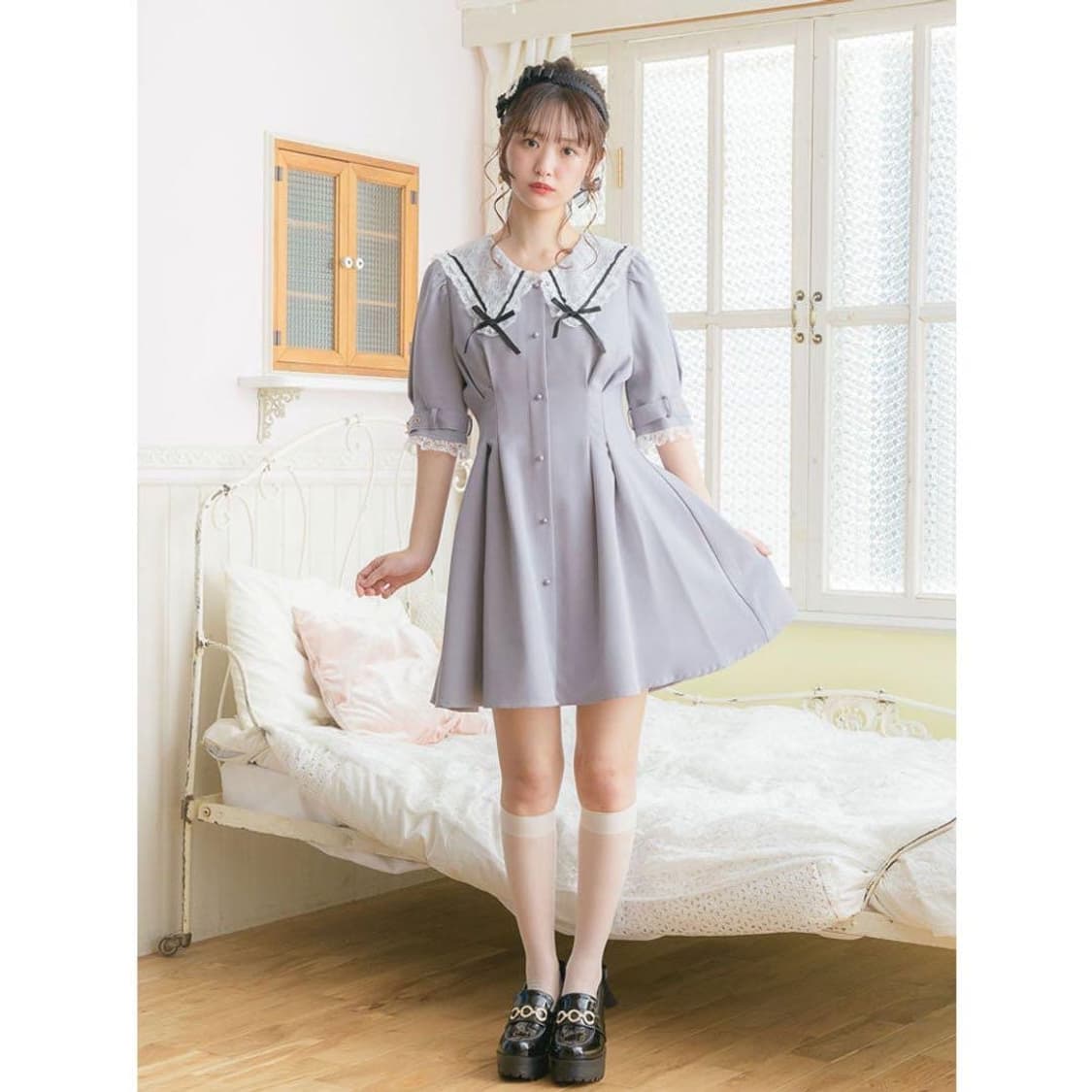 양산형 지뢰계 로지타 레이스 원피스 상품이미지3