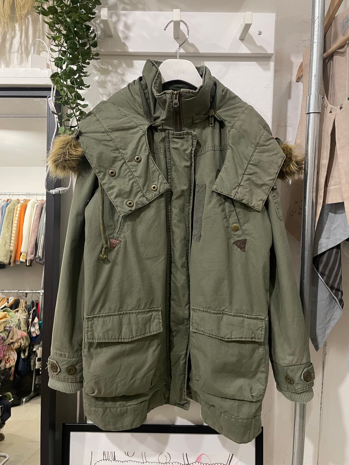 모리걸 양털 베스트 누빔 야상 상품이미지7