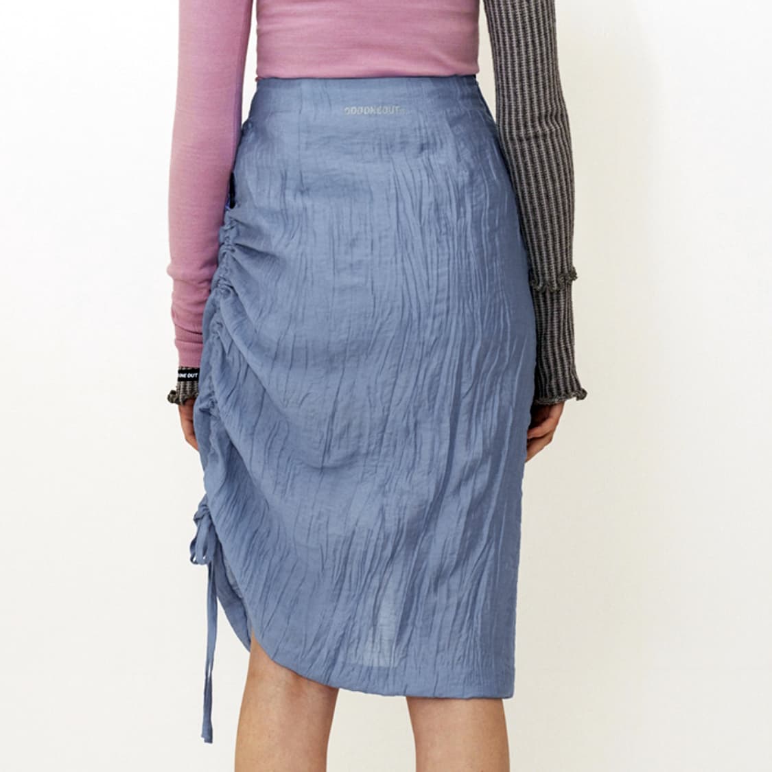 오드원아웃(odd one out) 플래트 스트링스커트 55-66 새상품 상품이미지4