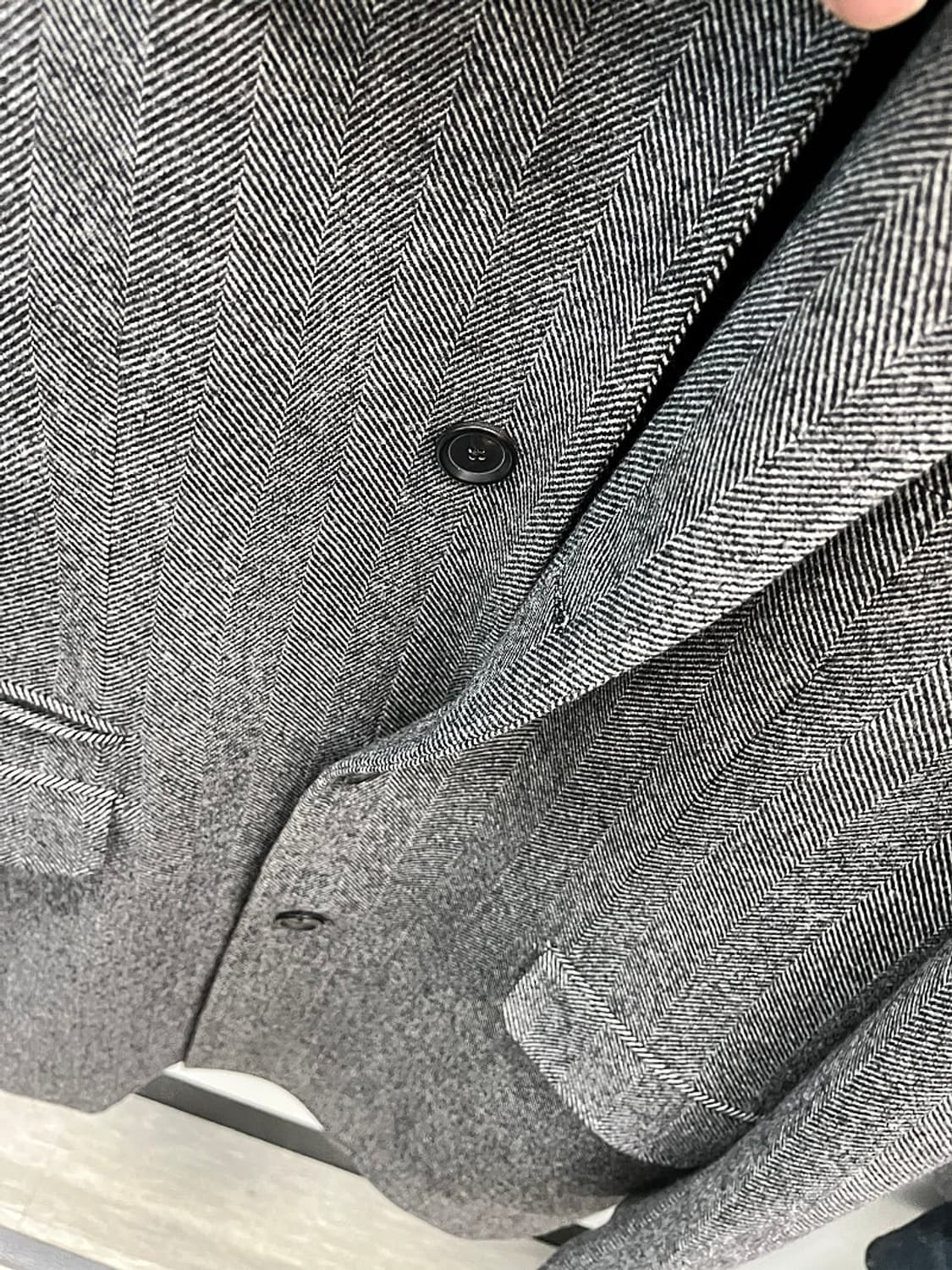 100-105) 마시모두띠 헤링본 울코트  상품이미지7