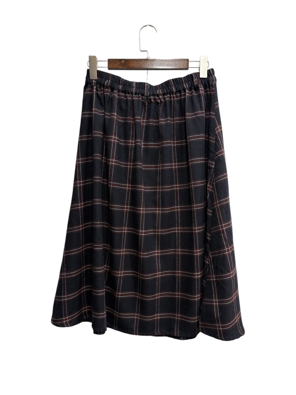 Japanese Vintage 체크 롱스커트 상품이미지2