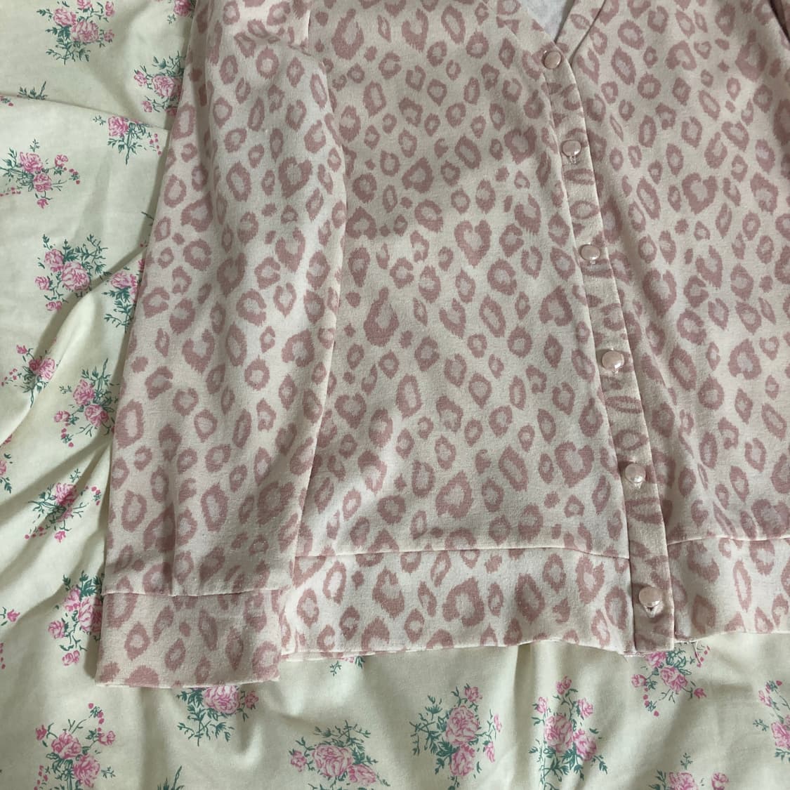 리즈리사 리본 레이스 퍼 슬리브+호피 가디건 코디세트 히메갸루 핀터레스트 상품이미지10