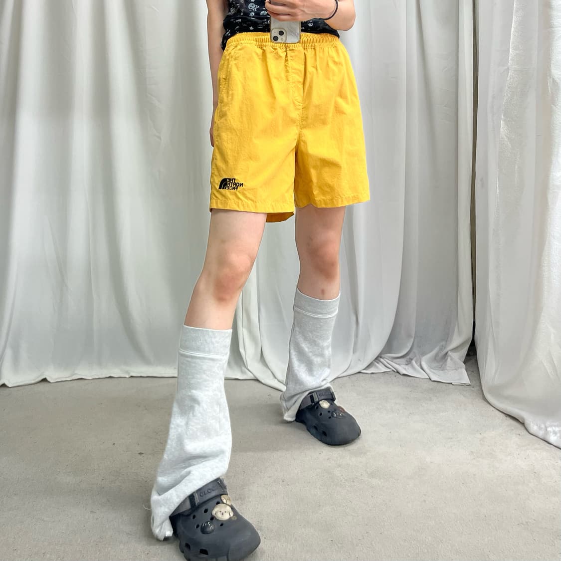 The north face mustard woven shorts 상품이미지1