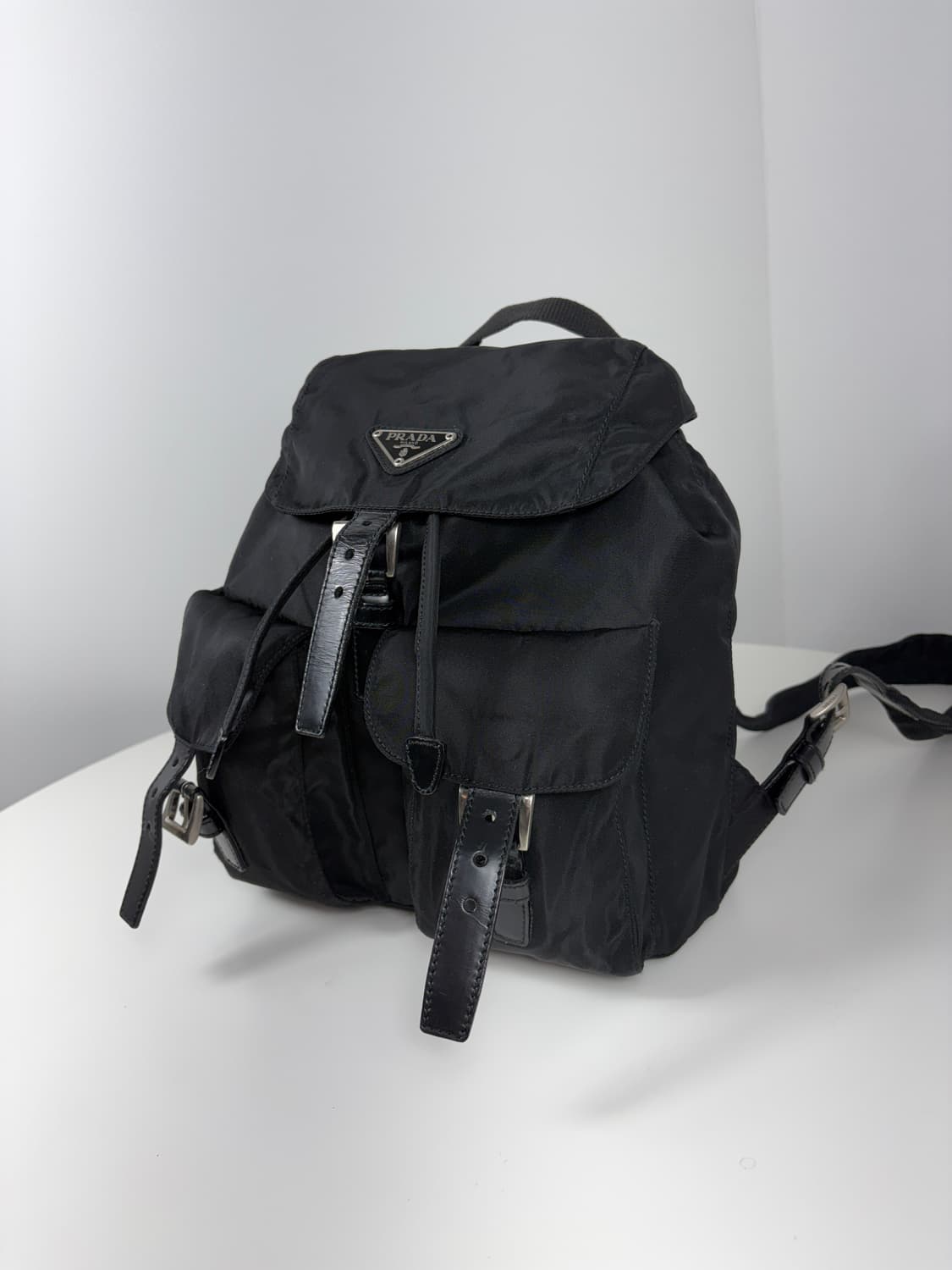 프라다 나일론 투포켓 스몰 백팩 상품이미지2