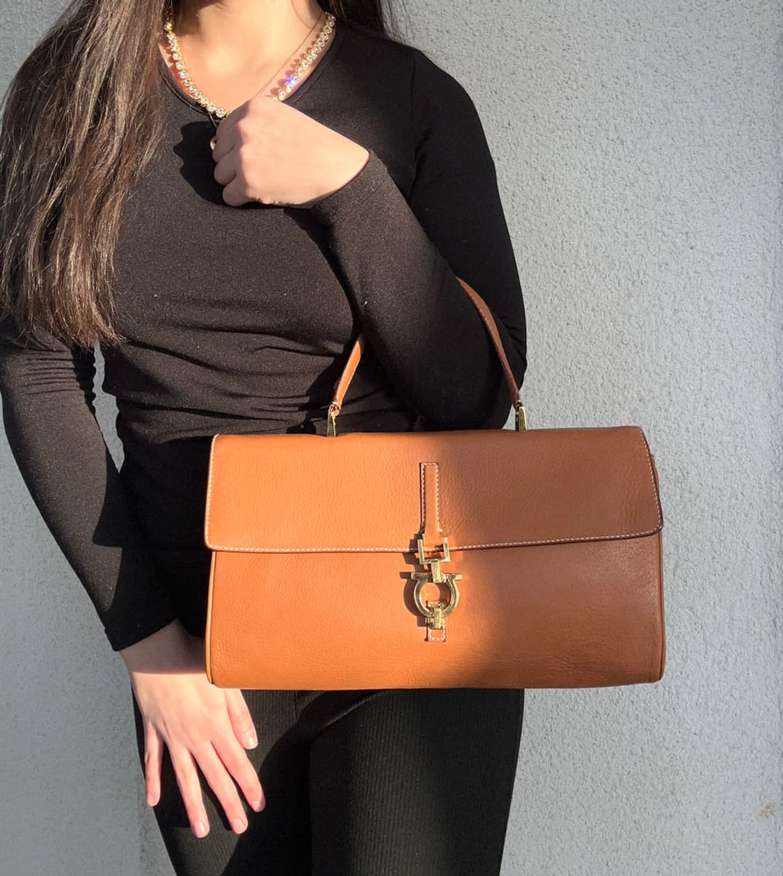 [정품] 페라가모 00's 탑핸들 레더백 상품이미지2