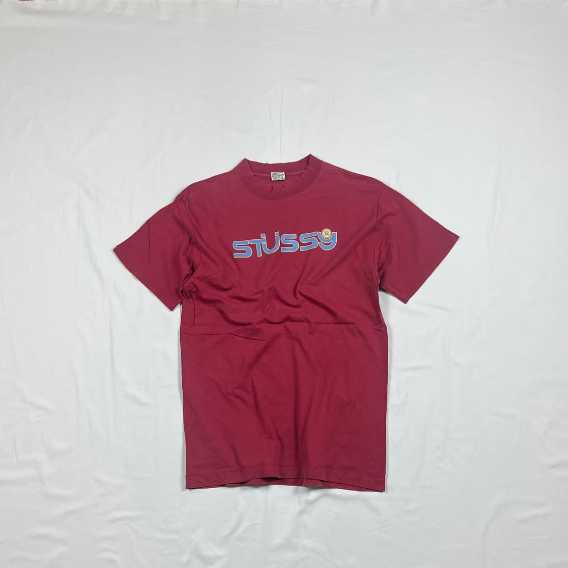 90‘s 스투시 stussy 스펠아웃 로고 반팔티 상품이미지1