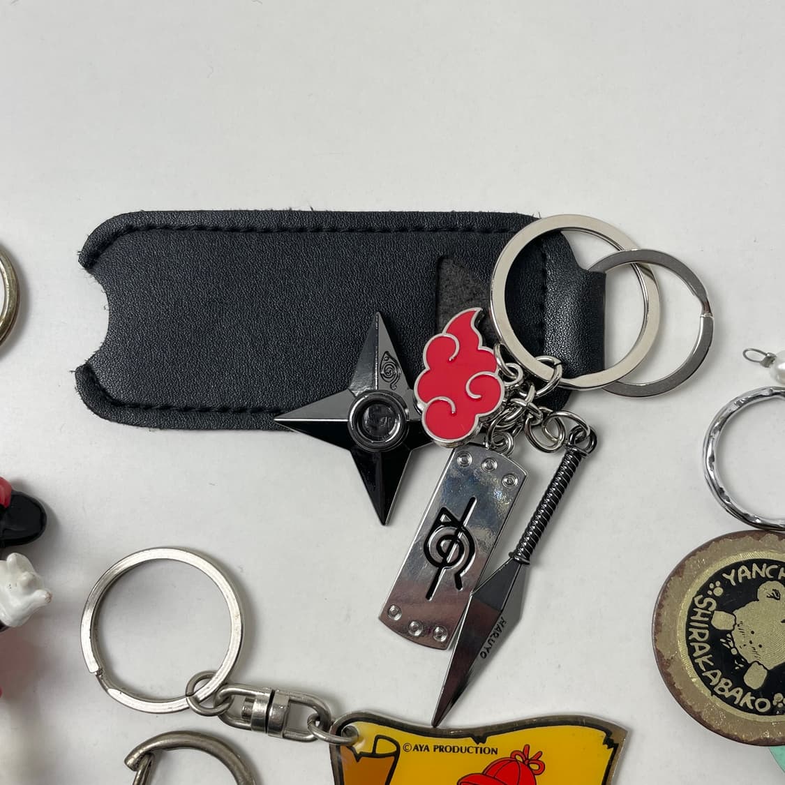 [중고] 나루토 아카츠키 코노하 열쇠고리 라이터 케이스 상품이미지4