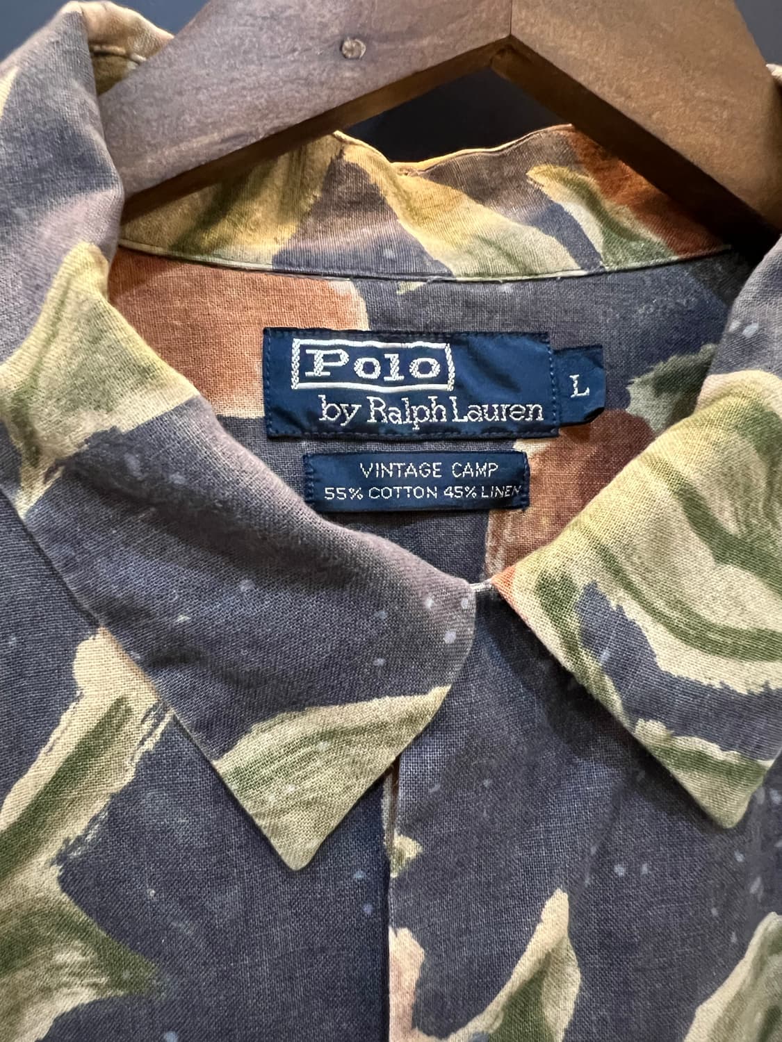 폴로 랄프로렌 빈티지 캠프 하와이안 반팔셔츠 상품이미지3