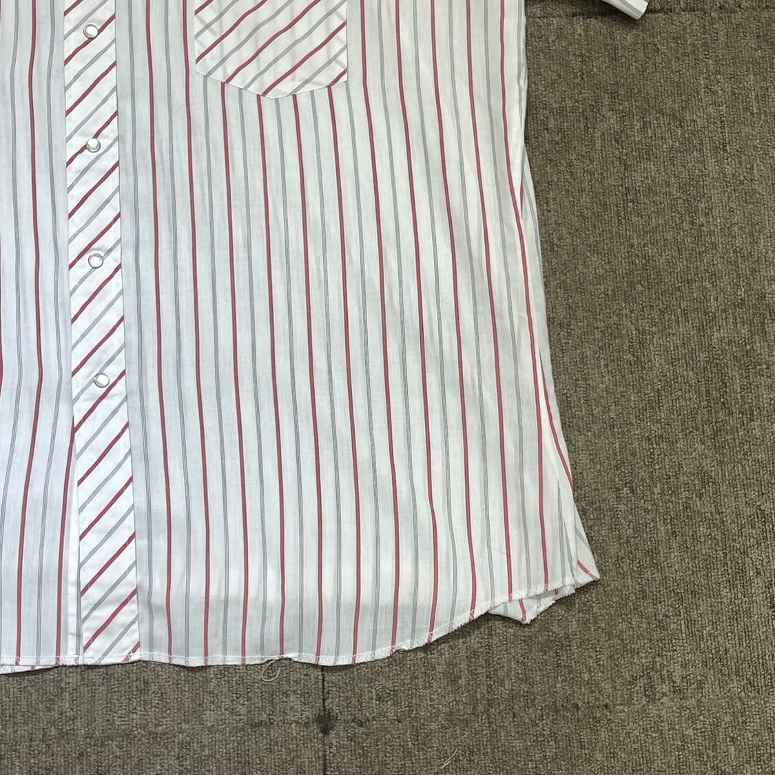 (XL) Wrangler 랭글러 스트라이프 웨스턴 반팔 셔츠  상품이미지4