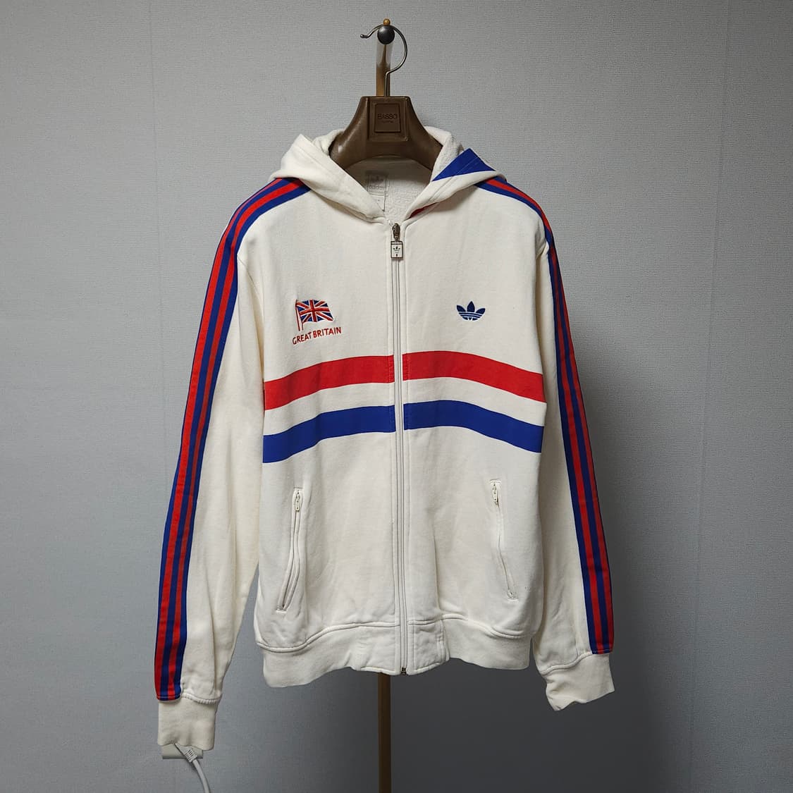 105 ) 아디다스 파이어버드 신영국 코튼 후드 집업 상품이미지1