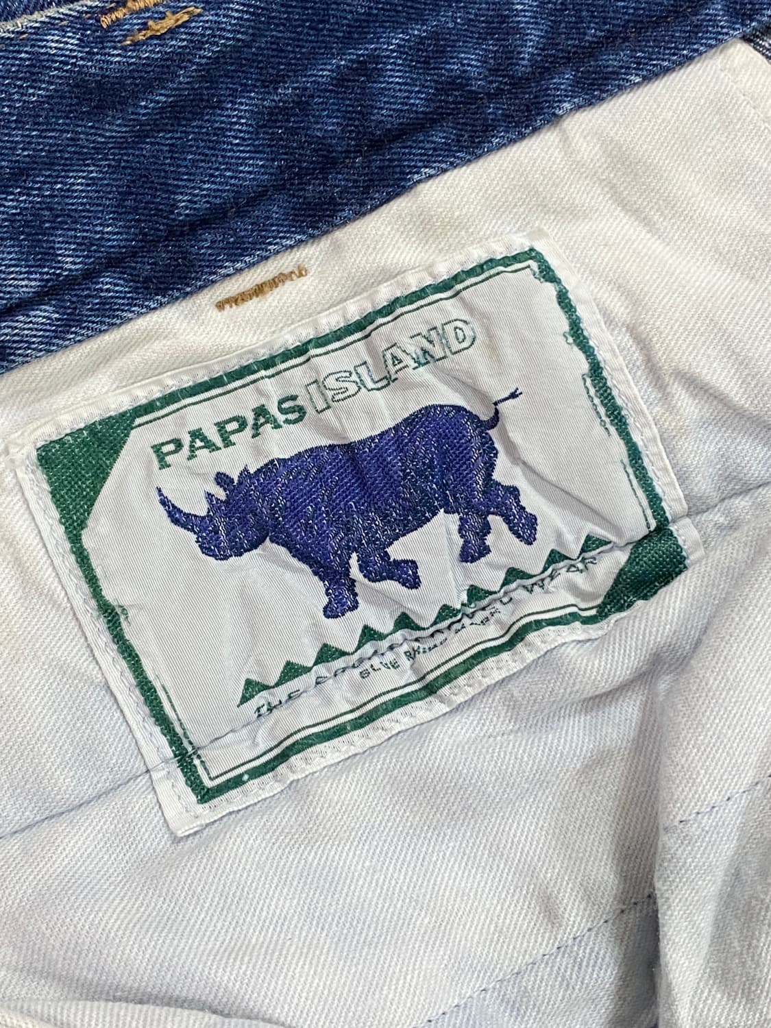 파파스 papas 와이드 투 턱 데님 팬츠 청바지 XL 상품이미지4