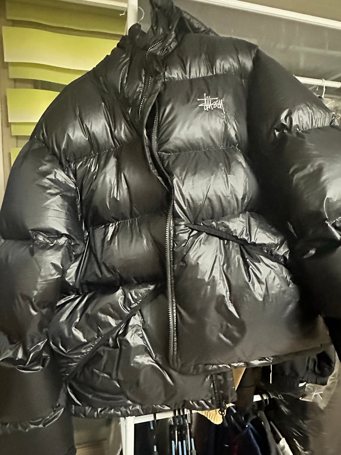 스투시 다운 파카 마이크로 립스탑 팬텀 블랙 상품이미지5