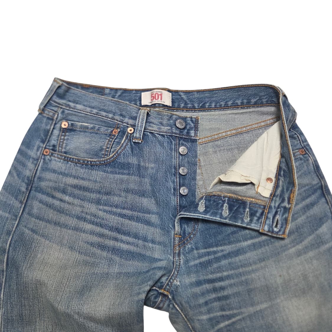 리바이스 501 데미지 워싱 데님 팬츠 상품이미지6