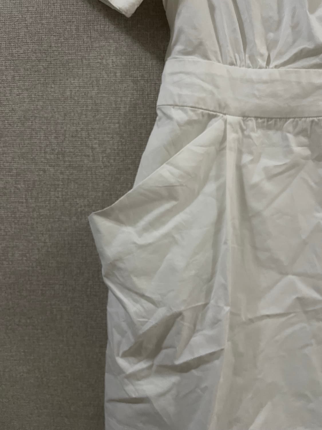 화이트 미니 랩 원피스 상품이미지4